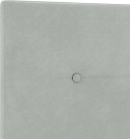 vidaXL Κεφαλάρι Ανοιχτό γκρι 160 cm Βελούδο