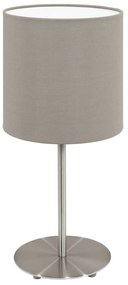 Φωτιστικό Επιτραπέζιο Pasteri 95726 Taupe Eglo Metal, Fabric
