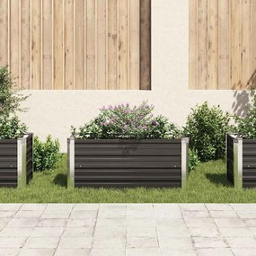 vidaXL Ζαρντινιέρα Υπερυψωμένη Ανθρακί 100x40x45 εκ. Γαλβαν. Χάλυβας