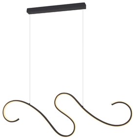 Φωτιστικό Κρεμαστο Aca YL1809LEDPBK CALISTA Μαύρο Ματ (Black Mat) 3000K