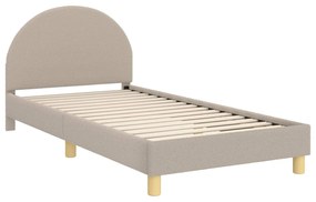 vidaXL Κρεβάτι Παιδικής Κρεβατοκάμαρας με Κεφαλάκι Ανοιχτό γκρι