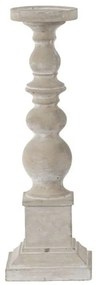 Κηροπήγιο D8567 16,5x16,5x51cm Grey Artekko Cement