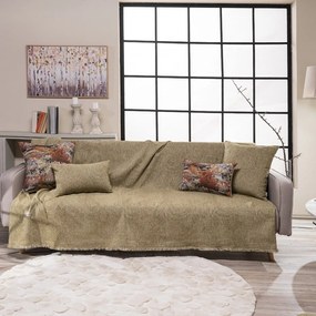 Ριχτάρι Madison 15 Olive Teoran Τριθέσιο 180x300cm Βαμβάκι-Πολυέστερ