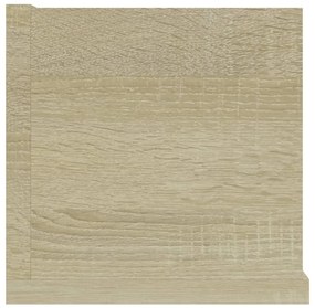 Ράφι Τοίχου για CD Sonoma Δρυς 100 x 18 x 18 εκ. από Επεξ. Ξύλο - Μπεζ