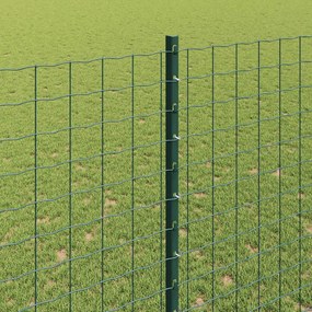 vidaXL Ενσωματωμένος Πόλος Φράχτη 5 pcs Πράσινο 200 cm