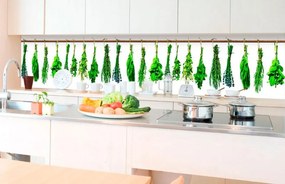 Αυτοκόλλητη φωτοταπετσαρία για φρέσκα μυρωδικά κουζίνας - 260x60
