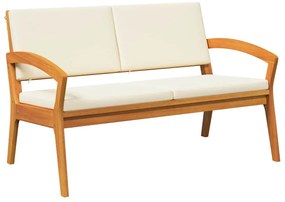 vidaXL Παγκάκι Κήπου με Μαξιλάρια 115 x 70 x 72 εκ. από Μασίφ Ξύλο Ακακίας