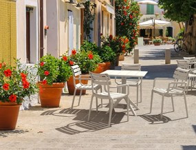 PARIS WHITE 80X80X74εκ. ΤΡΑΠΕΖΙ ΠΟΛ/ΝΙΟΥ 80X80X74εκ.