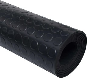 vidaXL Μάτ δαπέδου Μαύρο 1,5 x 4 m Λάστιχο