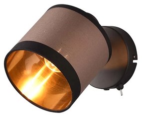 Σποτ RL Lighting Davos R81551741 Μαύρο με Τοπέ καπέλο