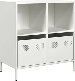 vidaXL Ντουλάπι Λευκό 68x39x73,5 εκ. από Χάλυβα Ψυχρής Έλασης