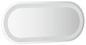 Καθρέφτης Μπάνιου με LED Οβάλ 70x30 εκ. - Διαφανές