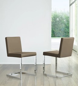 Καρέκλα Basic chromed legs 41x48x79 - Soft Leather