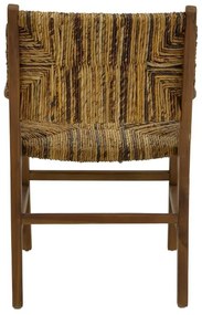 Πολυθρόνα Refane φυσικό teak ξύλο-banana σχοινί 55x60x85εκ 55x60x85 εκ.