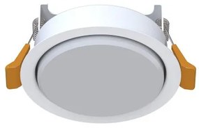 Σποτ Φωτιστικό Χωνευτό Στρογγυλό Μικρό GX53 15W IP20 Uno Nowodvorski 10840 Λευκό
