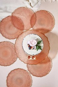 Dessert Plate Set (7 Pieces) Goblen - Rose Rose