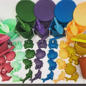 Κουβαδάκι Scrunch από ανακυκλώσιμη σιλικόνη Cherry Red