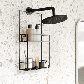 Κρεμαστή μεταλλική ραφιέρα μπάνιου Umbra Cubiko 023461-040