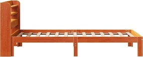 vidaXL Σκελετός Κρεβ. Χωρίς Στρώμα Καφέ Κεριού 100x200 εκ Μασίφ Πεύκο