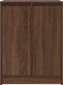 vidaXL Παπουτσοθήκη Καφέ Δρυς 57x34x76 εκ. από Επεξεργασμένο Ξύλο