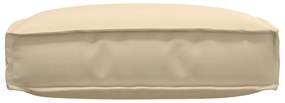 vidaXL Μαξιλάρι Παλέτας για Καθίσμα Μπεζ 60x60x12 εκ. Ύφασμα Oxford