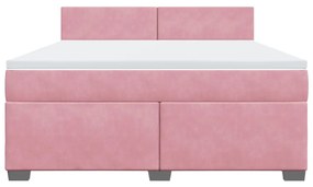 ΚΡΕΒΑΤΙ BOXSPRING ΜΕ ΣΤΡΩΜΑ ΡΟΖ 180X200 ΕΚ. ΒΕΛΟΥΔΙΝΟ 3288677