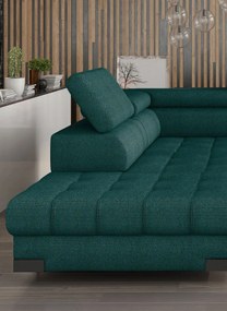 Γωνιακός καναπές Sapphire-Prasino-Δεξιά