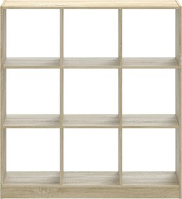 vidaXL Βιβλιοθήκη Sonoma Δρυς 102x32x108 εκ. από Επεξεργασμένο Ξύλο