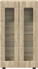 vidaXL Πλαϊνό γραφείο με ράφι FLORIN Δρύς Sonoma 55,5 x 29 x 100 εκ