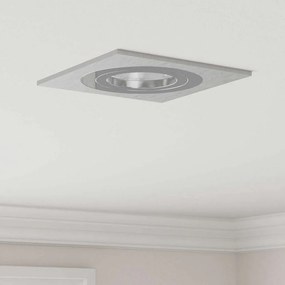vidaXL Σποτ 6 pcs Ασημί 9 x 9 x 2 εκ. Αλουμίνιο