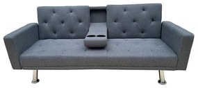 REST/ARMS GREY ΥΦΑΣΜΑ ΚΑΝΑΠΕΣ-ΚΡΕΒΑΤΙ 188X88X79εκ. ZITA PLUS ΚΑΝΑΠΕΣ 188X88X79εκ. - ΚΡΕΒ. 188X100X39εκ