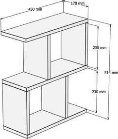 Βοηθητικό Τραπεζάκι Atlantic Πεύκο SICLON 45x17x51.4