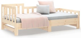 vidaXL Καναπές Κρεβάτι Συρόμενος 2x(90x190) εκ. Μασίφ Ξύλο Πεύκου