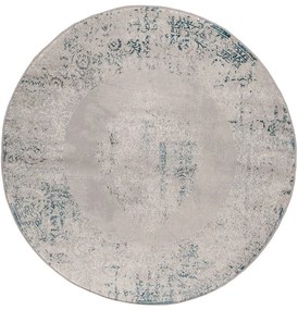 Χαλί Gossip 6185A Blue-Beige Βιοκαρπέτ 160X160 Round