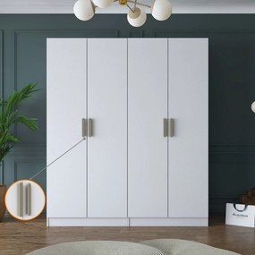 Ντουλάπα Λευκό BRATALE 180x57.5x210