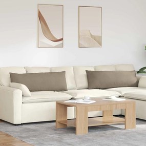 vidaXL Μαξιλάρι Καναπέ 2 pcs Taupe 120 x 40 cm ύφασμα