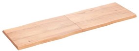 vidaXL Επιφ Τραπεζιού Αν Καφέ 160x50x(2-4)εκ.Ακατέργ. Μασίφ Ξύλο Δρυός