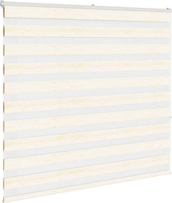 vidaXL Ζέβρα τυφλή μπεζ μάρμαρο Πλάτος υφάσματος 160,9 εκ. Πολυεστέρας