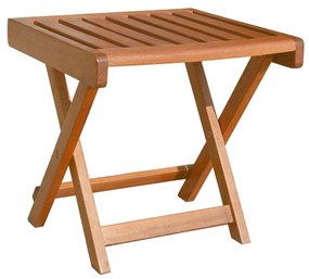 Βοηθητικό τραπέζι ξαπλώστρας TEAK 45(Υ) x 40 x 40εκ.
