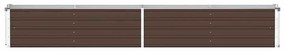 vidaXL Ζαρντινιέρα Υπερυψωμένη Καφέ 320x40x45 εκ. Γαλβανισμ. Χάλυβας