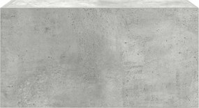 vidaXL Ντουλάπι τοίχου μπάνιου Γκρι μπετόν 60x25x30 cm