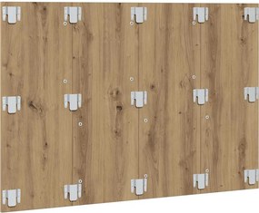 vidaXL Κεφαλάρι κρεβατιού Δρυς τεχνίτης 120x1,5x80 cm