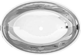 vidaXL Νιπτήρας Ασημί 40 x 33 x 13,5 εκ. Κεραμικός