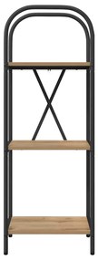 vidaXL Ράφι Βιβλίων artisan δρυς 40 x 30 x 109 εκ Επεξεργασμένο ξύλο