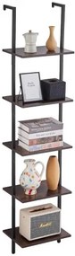 VEVOR Industrial Square Pipe Shelf 5 Tier 15.6x11.8in Wall-Mount for Bedroom
