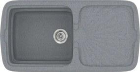 Sanitec Classic 306 (96×51) - Γρανιτένιος νεροχύτης - Metallic SILVER