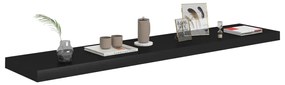 vidaXL Ράφια Τοίχου 4 τεμ. Μαύρα 120x23,5x3,8 εκ. MDF