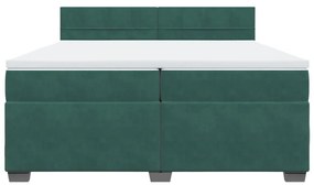 ΚΡΕΒΑΤΙ BOXSPRING ΜΕ ΣΤΡΩΜΑ ΣΚΟΥΡΟ ΠΡΑΣΙΝΟ 200X200ΕΚ. ΒΕΛΟΥΔΙΝΟ 3286405