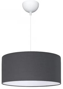 LOFTY 204-0093 Μοντέρνο Κρεμαστό Φωτιστικό Kαπέλο Μονόφωτο 1 x E27 IP20 Γκρι Ύφασμα-Μ38 x Π38 x Υ70cm Globostar-204-0093-Γκρι 204-0093