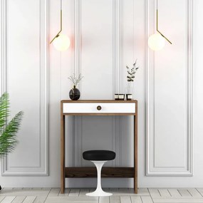 Stewehome Μίνι τραπέζι μακιγιάζ Καρυδιά / Λευκό 70x84x71 cm
